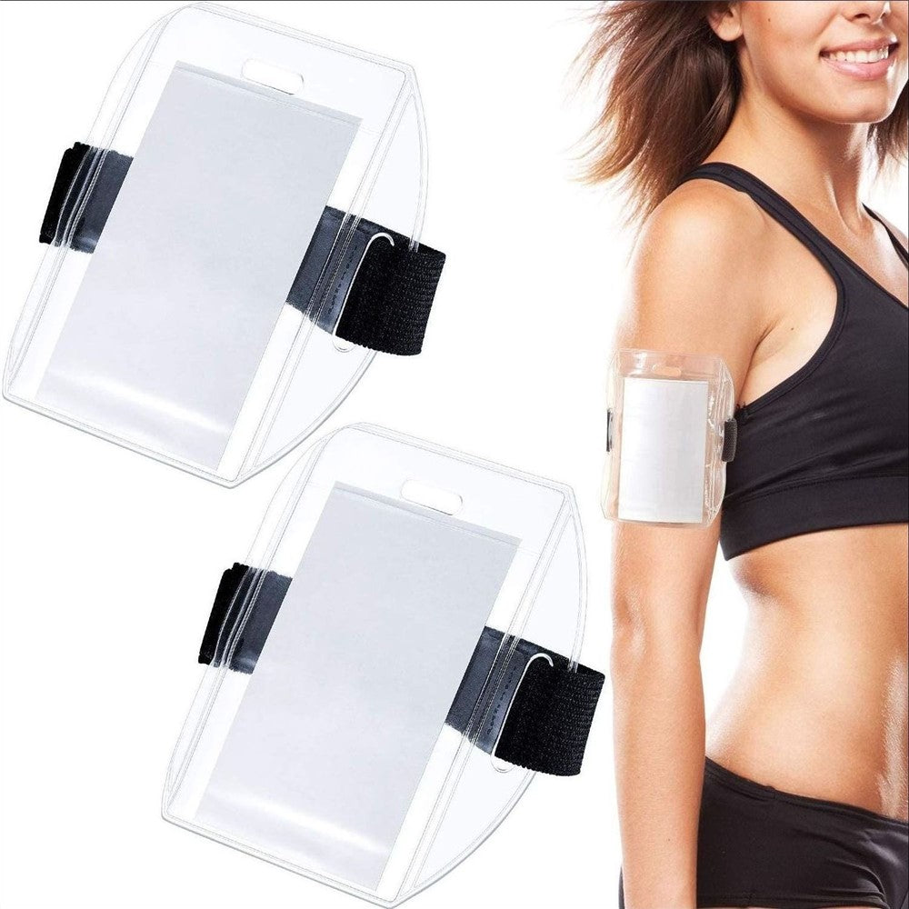 KT01 Armband ID Card Holder Magic Sticker Fastener Adjustable Strap for Outdoor  /  Sports  /  Work