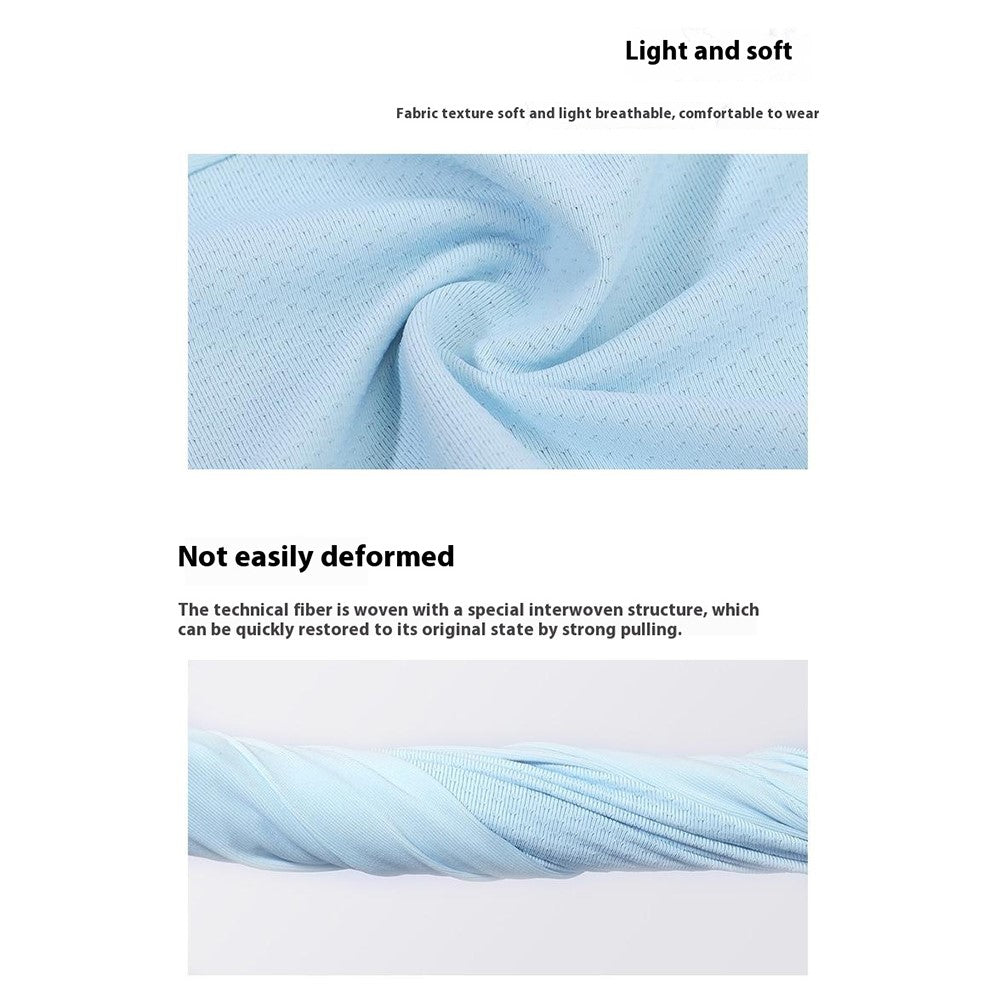 GOLOVEJOY XTJ85 Outdoor Golf Sun Protection Ice Silk Face Mask Neck Gaiter Cooling Breathable Ear Loop Face Cover