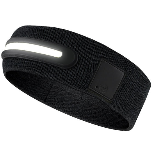Z3-TD3 LED Headband Running Rechargeable Light Up Headwear Sweat Absorbing 3 Light Modes Hair Band