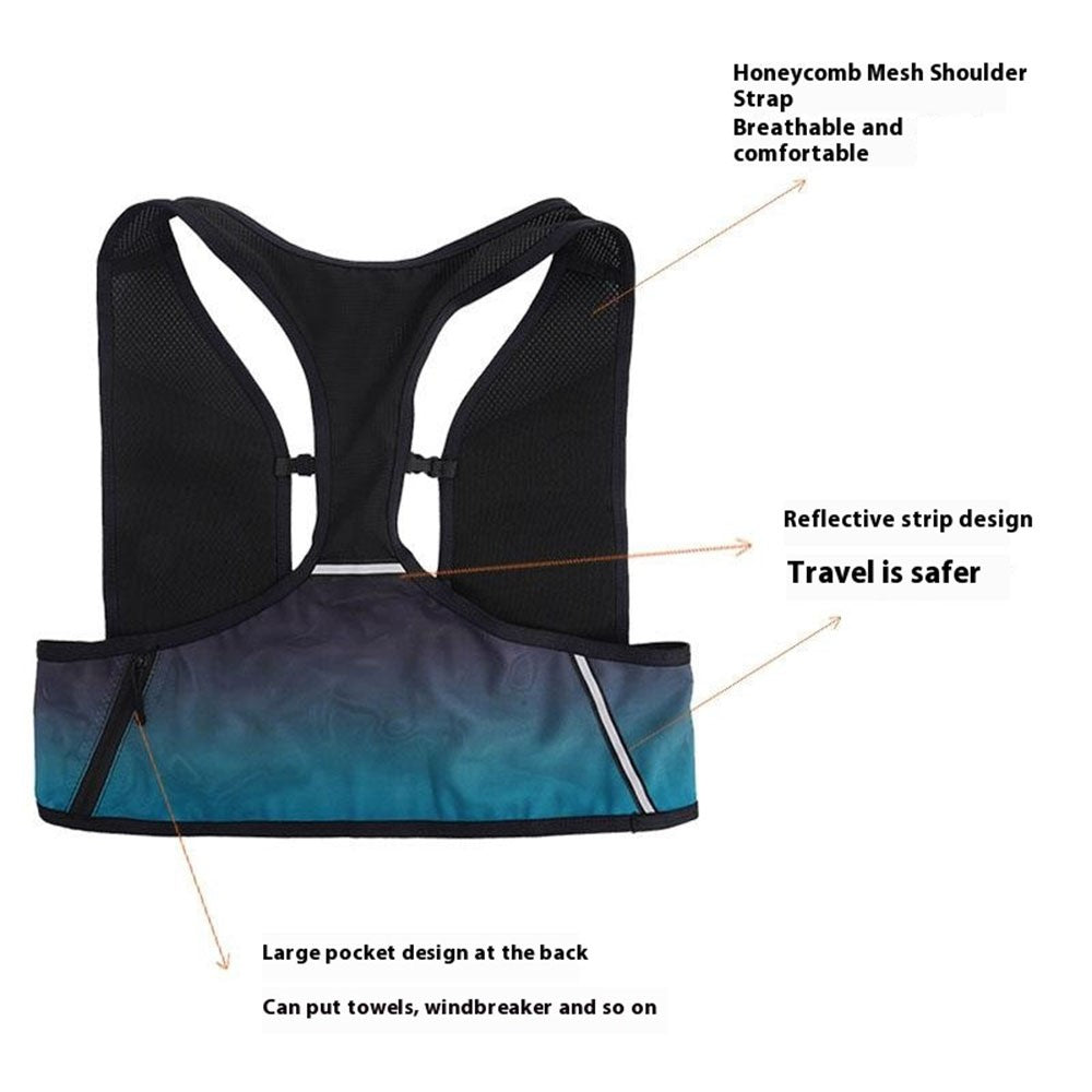 2405 Ultra Light Reflective Running Vest Adjustable Hydration Backpack for Outdoor Cycling
