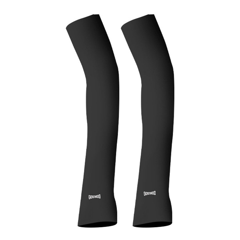 GOUNOD 1 Pair Summer Outdoor Cycling Ice Silk UV Protection Arm Sleeves Cooling Breathable Arm Guards