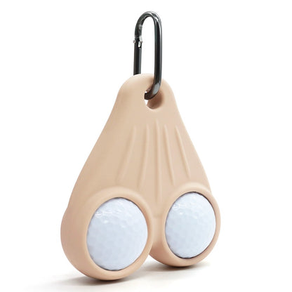 Portable Golf Ball Holder Silicone Storage Rack Belt Clip Tee Organizer with Hook for Outdoor Sports