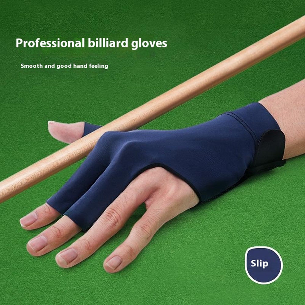 GL060 1Pc Snooker Billiards Glove 3 Finger Breathable Anti-Slip Wear-Resistant Glove