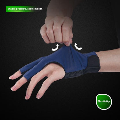 GL060 1Pc Snooker Billiards Glove 3 Finger Breathable Anti-Slip Wear-Resistant Glove