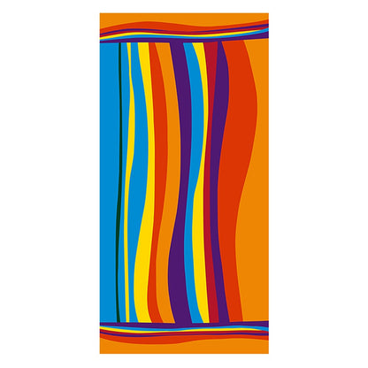 100x180cm Beach Towel Microfiber Quick Dry Absorbent Color Stripe Multipurpose Travel Swimming Towel