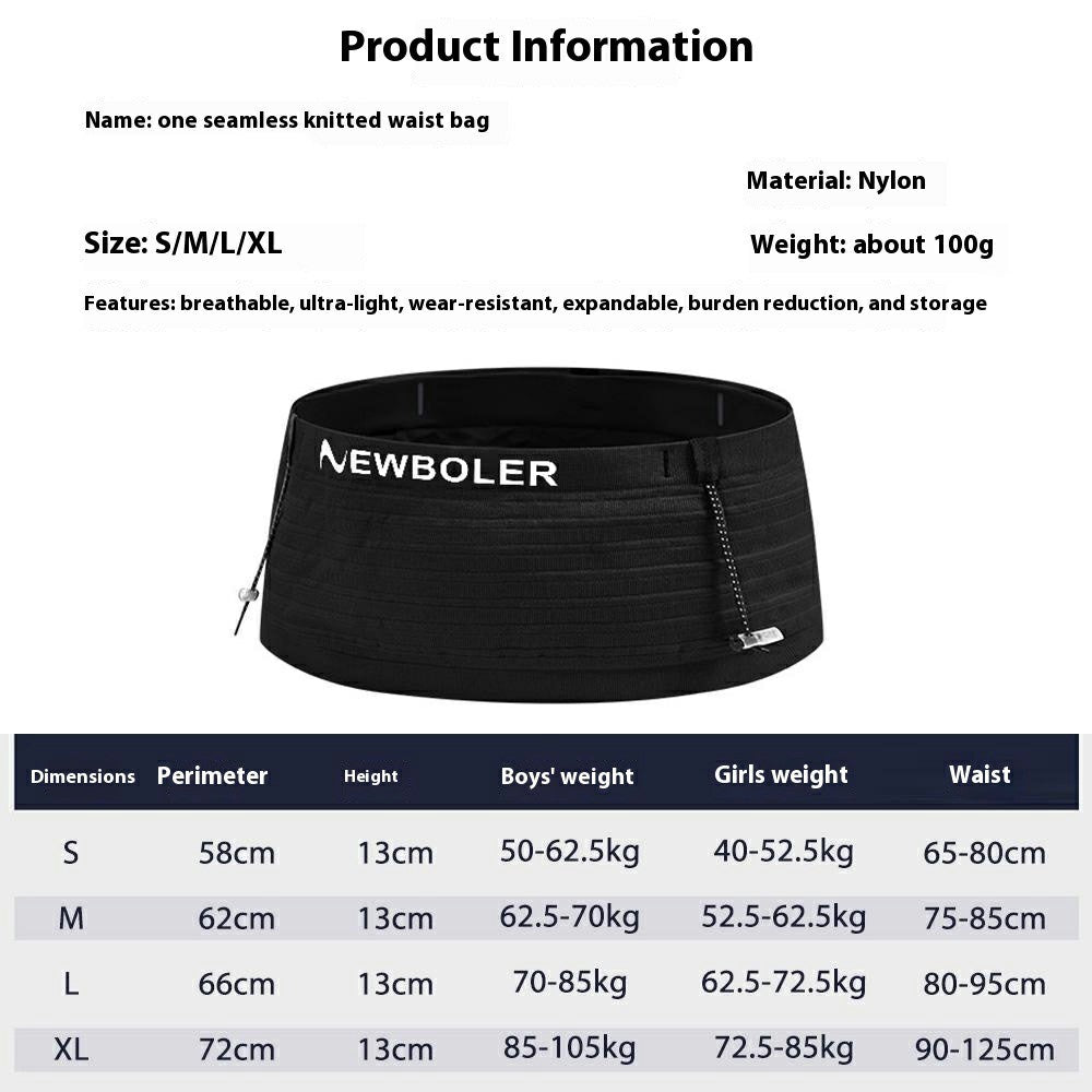 NEWBOLER BIKF-BAG652 For Marathon Running Phone Storage Waist Bag Ultra Thin Fanny Pack