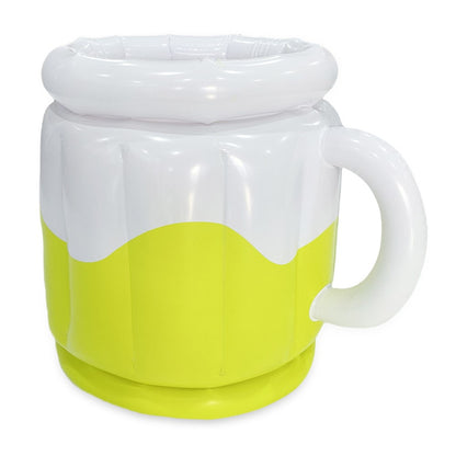 YX-PJBBT Pool Beach Outdoor Inflatable PVC Ice Bucket Beer Holder Cup Portable Drink Cooling Container