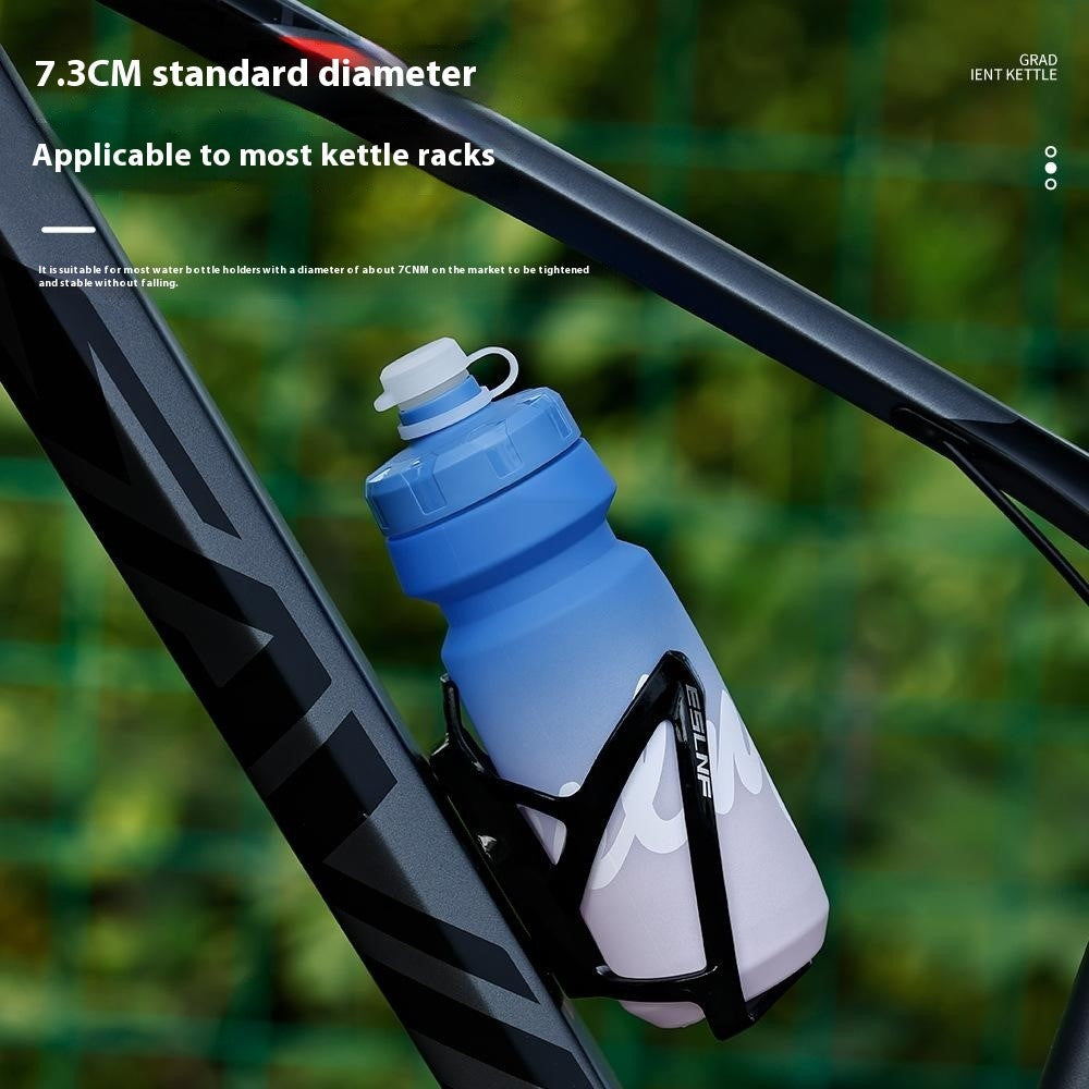 650ml Outdoor Sports LDPE Water Bottle Camping Cycling Hiking Gradient Leakproof Squeeze Bottle (BPA Free, No FDA)