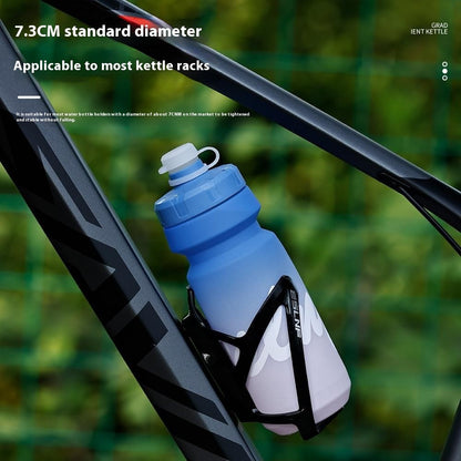 650ml Outdoor Sports LDPE Water Bottle Camping Cycling Hiking Gradient Leakproof Squeeze Bottle (BPA Free, No FDA)