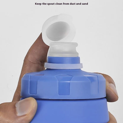 650ml Outdoor Sports LDPE Water Bottle Camping Cycling Hiking Gradient Leakproof Squeeze Bottle (BPA Free, No FDA)