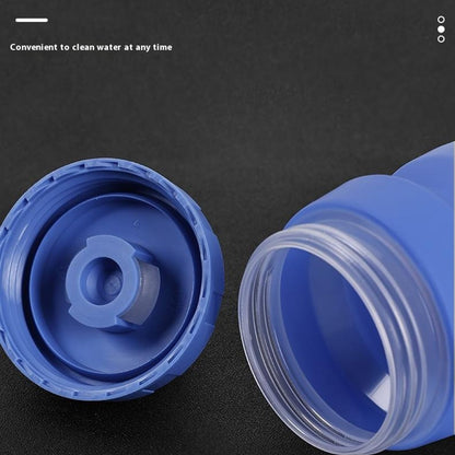 650ml Outdoor Sports LDPE Water Bottle Camping Cycling Hiking Gradient Leakproof Squeeze Bottle (BPA Free, No FDA)