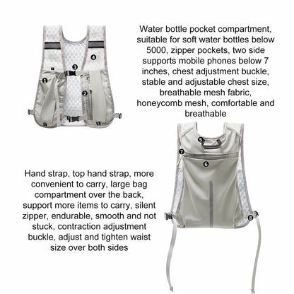 Outdoor Hydration Backpack Lightweight Vest Cycling Hiking Trail Running Unisex Water Bladder Daypack