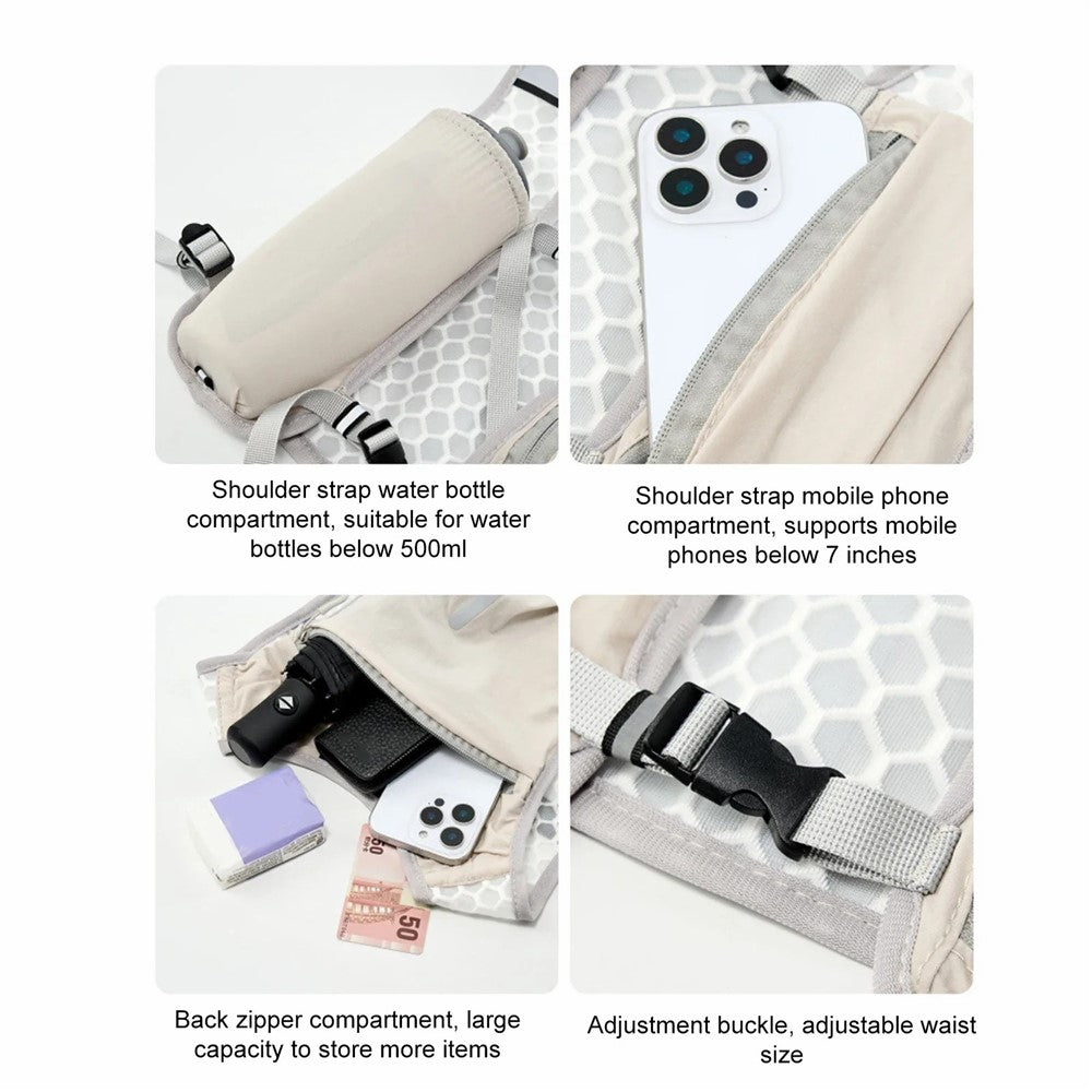 Outdoor Hydration Backpack Lightweight Vest Cycling Hiking Trail Running Unisex Water Bladder Daypack