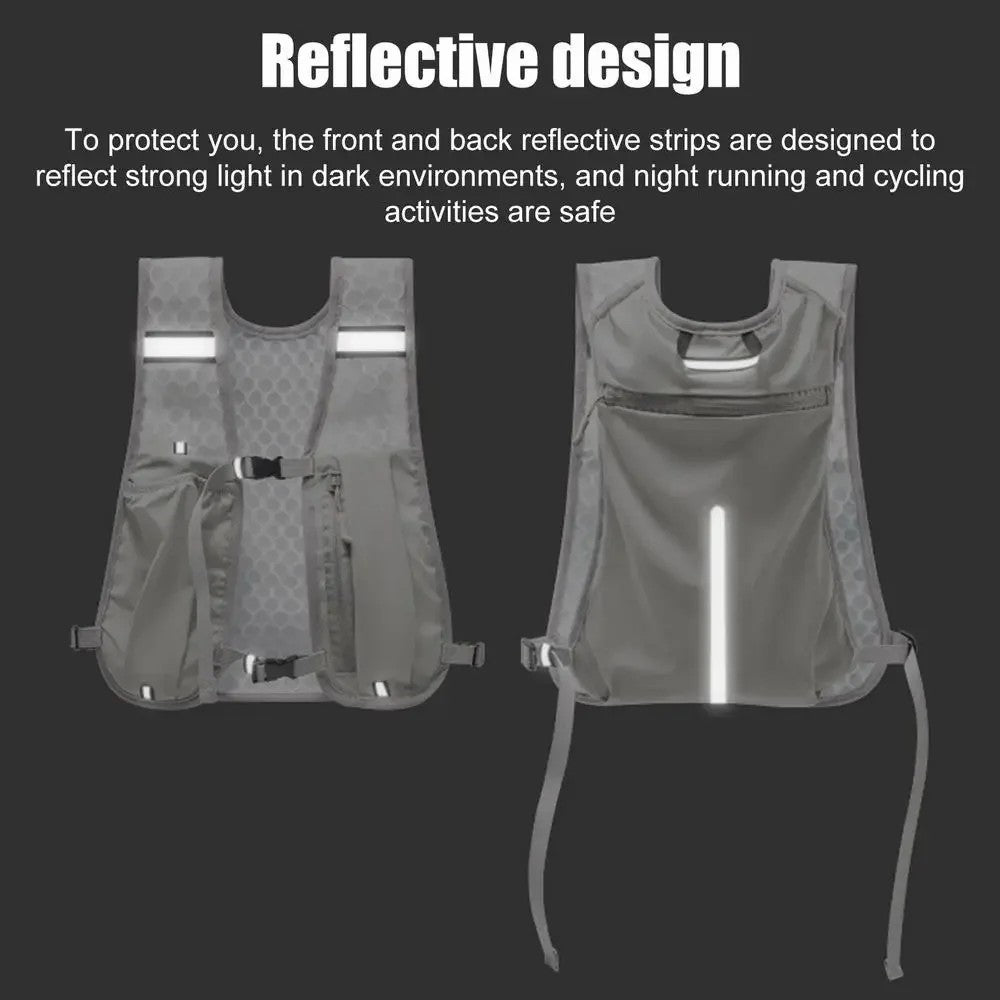 Outdoor Hydration Backpack Lightweight Vest Cycling Hiking Trail Running Unisex Water Bladder Daypack