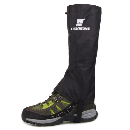 LUCKSTONE 1 Pair Waterproof Leg Protector Gaiter Cover for Skiing Trekking Backpacking Hiking Camping, Size M