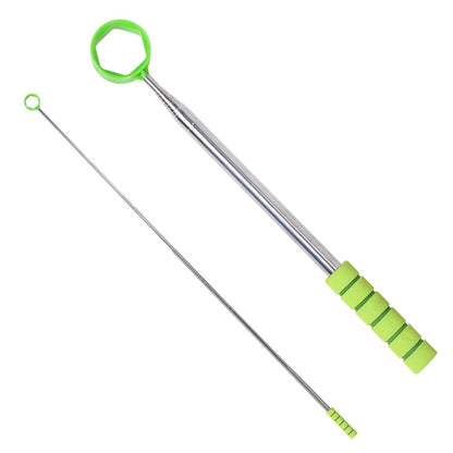 D541 Stainless Steel Golf Ball Retriever 2.7m Telescopic Picker Grabber with Comfortable EVA Grip