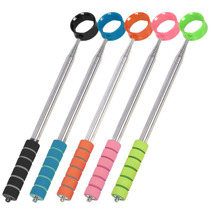 D541 Stainless Steel Golf Ball Retriever 2.7m Telescopic Picker Grabber with Comfortable EVA Grip