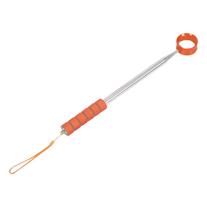 D541 Stainless Steel Golf Ball Retriever 2.7m Telescopic Picker Grabber with Comfortable EVA Grip