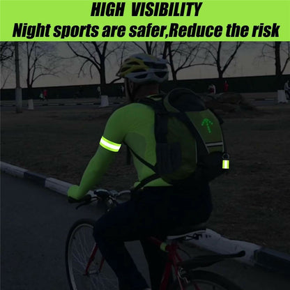 10Pcs Reflective Safety Key Ring Night Outdoor Activities Visibility Enhancing Pendants
