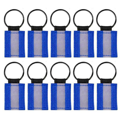 10Pcs Reflective Safety Key Ring Night Outdoor Activities Visibility Enhancing Pendants