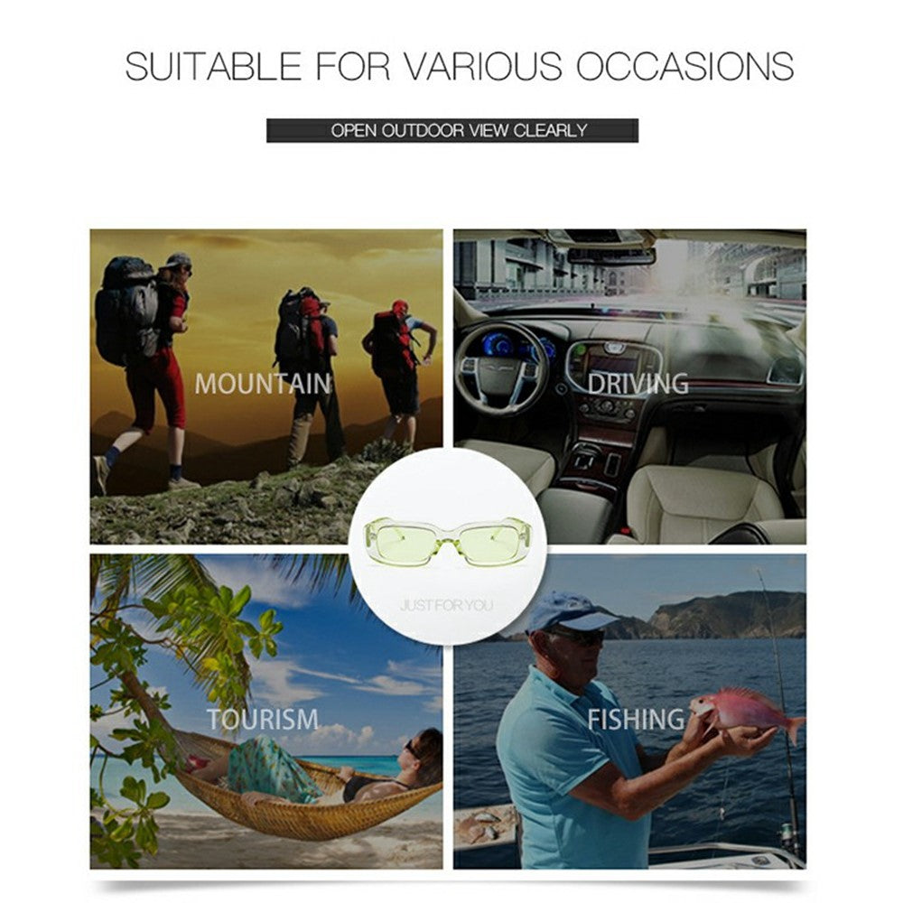 Square Frame Sunglasses Retro Lightweight Sun UV Protection Glasses for Small Faces