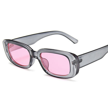 Square Frame Sunglasses Retro Lightweight Sun UV Protection Glasses for Small Faces