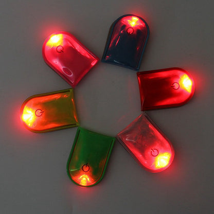 10Pcs / Set Flashing Magnetic LED Clip Lights for Night Running Safety Warning Lamp
