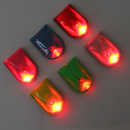 10Pcs / Set Flashing Magnetic LED Clip Lights for Night Running Safety Warning Lamp
