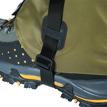 LUCKSTONE 1 Pair Outdoor Oxford Cloth Waterproof Gaiters Leg Cover Boots Shoe Covers for Hiking Camping Climbing Skiing