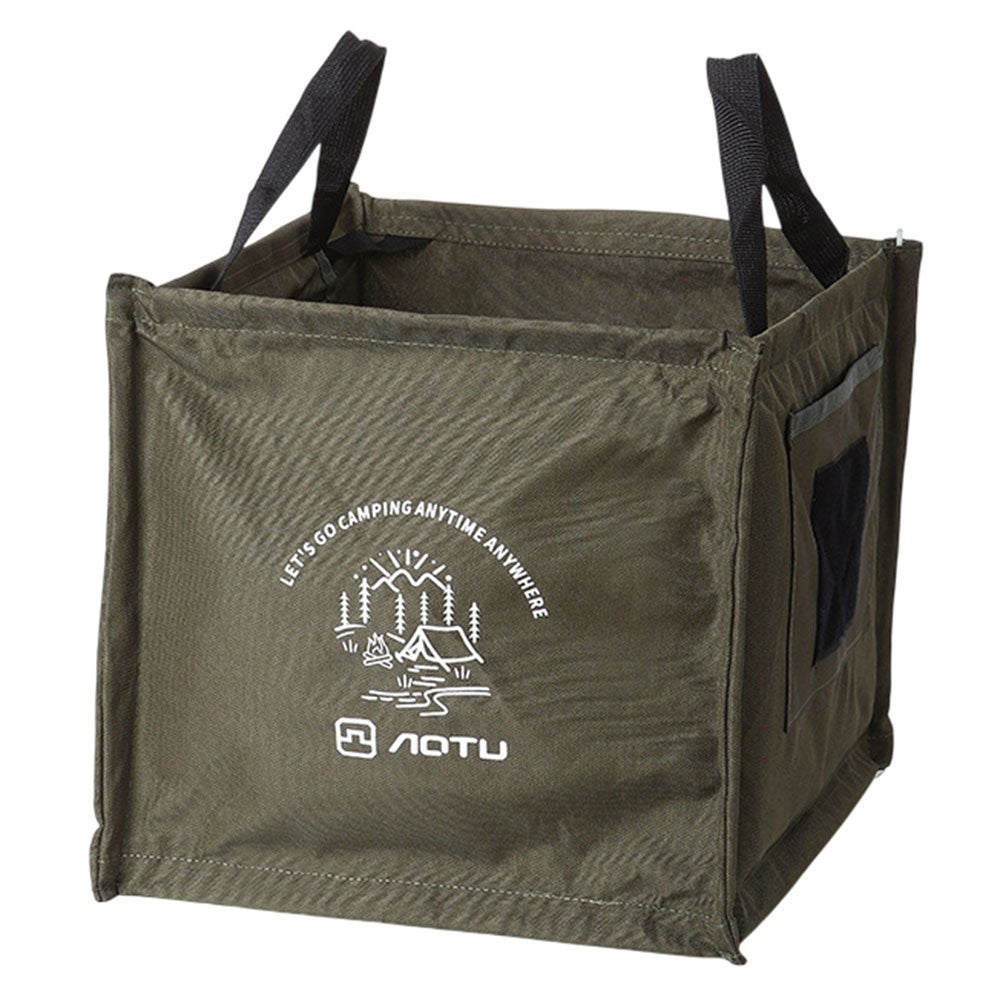 AOTU AT6361 27L Foldable Outdoor Trash Can 600D Oxford Cloth Camping Storage Bag Tactical Organizer