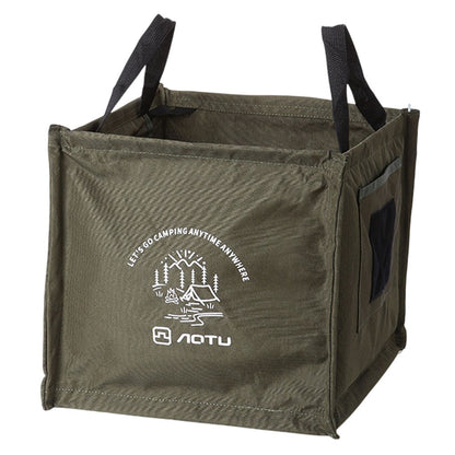 AOTU AT6361 27L Foldable Outdoor Trash Can 600D Oxford Cloth Camping Storage Bag Tactical Organizer