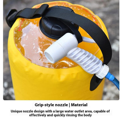 AOTU AT6647 12L PVC Inflatable Outdoor Camping Shower Bag Portable Bathing Bag for Hiking Beach