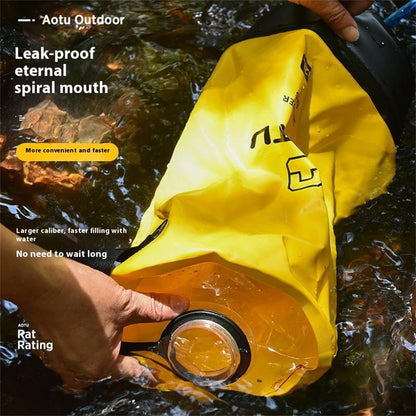 AOTU AT6647 12L PVC Inflatable Outdoor Camping Shower Bag Portable Bathing Bag for Hiking Beach