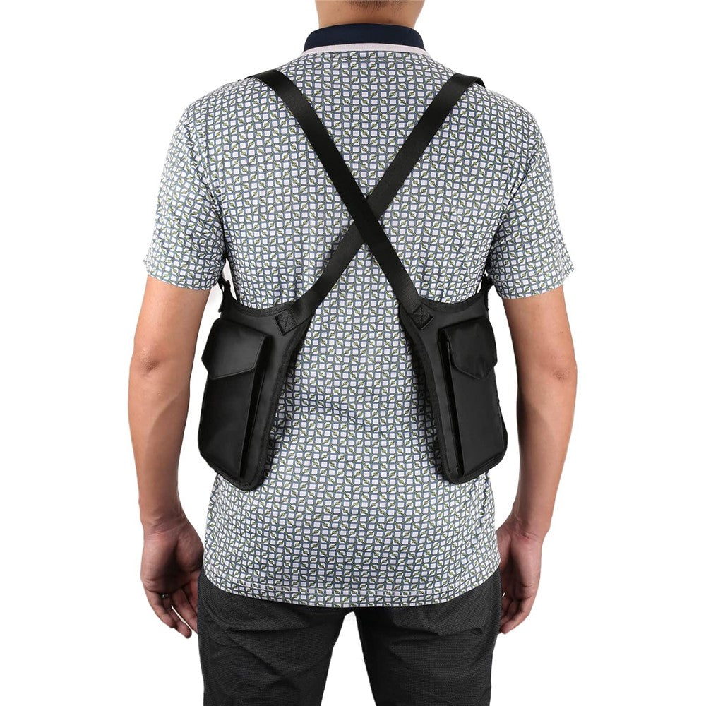 Outdoor Sports Running Hidden Dual Shoulder Bag Tactical Polyester Underarm Anti-Theft Phone Bag