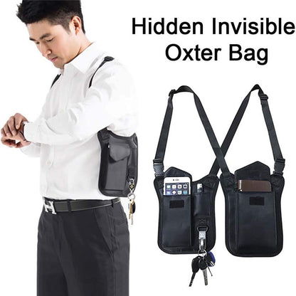 Outdoor Sports Running Hidden Dual Shoulder Bag Tactical Polyester Underarm Anti-Theft Phone Bag