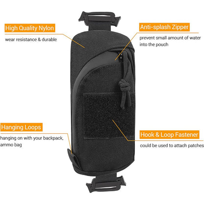 KOSIBATE Outdoor Tactical EDC Accessory Pouch Portable Mountaineering Hiking Oxford Cloth Storage Bag