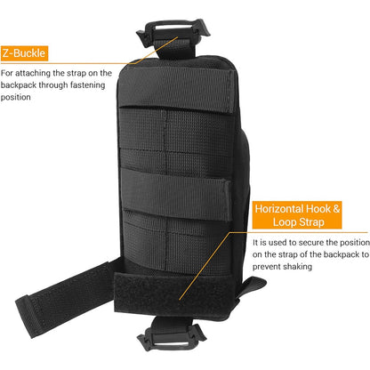 KOSIBATE Outdoor Tactical EDC Accessory Pouch Portable Mountaineering Hiking Oxford Cloth Storage Bag