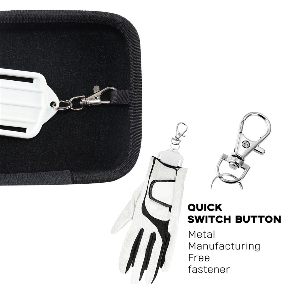 MIS517 Golf Accessories Hard Shell Storage Case Dust-Proof Protective Box with Glove Holder