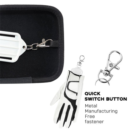 MIS517 Golf Accessories Hard Shell Storage Case Dust-Proof Protective Box with Glove Holder