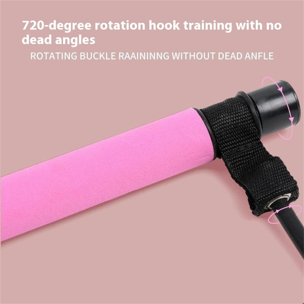 Pilates Bar Resistance Band Multifunctional Fitness Yoga Strength Training Stretching Stick Elastic Rope