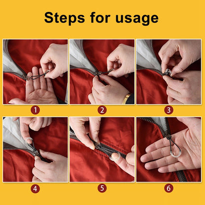 LUCKSTONE SLPJ 10Pcs Camping Luminous Zipper Puller Backpack Zipper Extension Rope Multifunctional Outdoor Tool