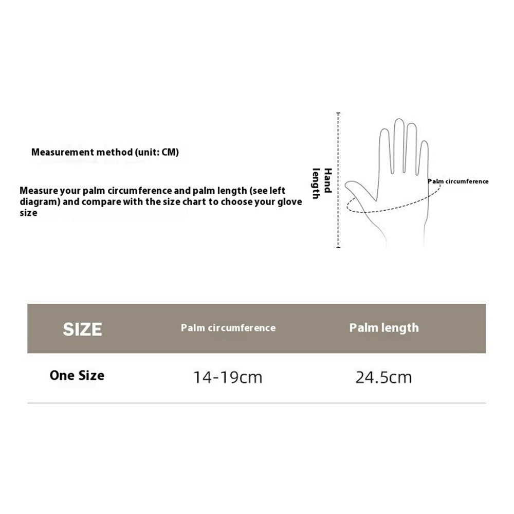 DY56 1 Pair Gloves for Winter Outdoor Windproof Cycling Touchscreen Fleece Lined Gloves
