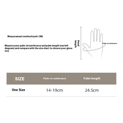 DY56 1 Pair Gloves for Winter Outdoor Windproof Cycling Touchscreen Fleece Lined Gloves