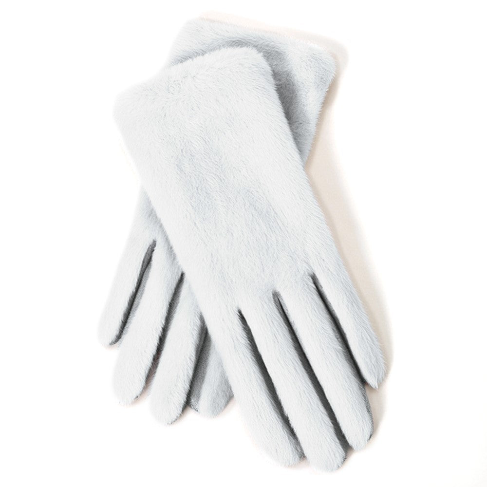DY56 1 Pair Gloves for Winter Outdoor Windproof Cycling Touchscreen Fleece Lined Gloves