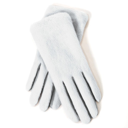 DY56 1 Pair Gloves for Winter Outdoor Windproof Cycling Touchscreen Fleece Lined Gloves