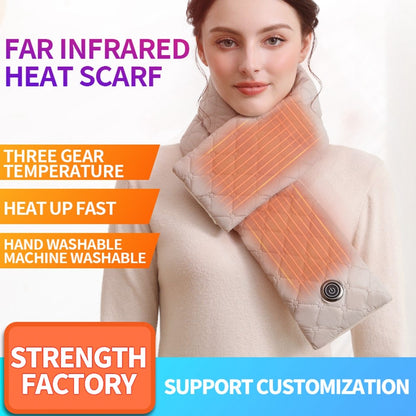 USB Heated Scarf 3 Gears Adjustable Electric Neck Wrap Multifunction Waist  /  Belly Warmer