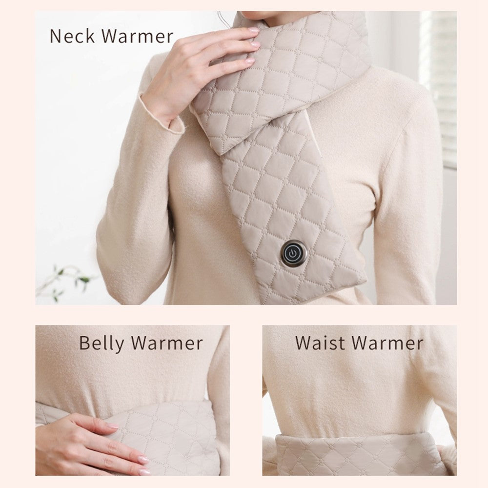 USB Heated Scarf 3 Gears Adjustable Electric Neck Wrap Multifunction Waist  /  Belly Warmer