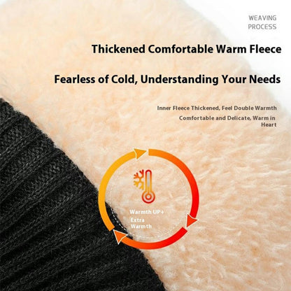 Windproof Skiing Gloves for Boys Girls Bear Print Fleece Lined Kids Winter Touchscreen Gloves