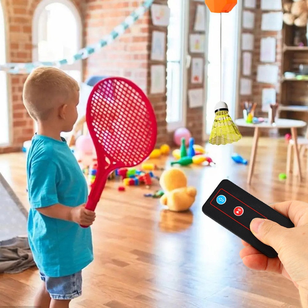 Badminton Training Aid Single Player Electric Shuttlecock Machine with Remote Control / Nylon Ball
