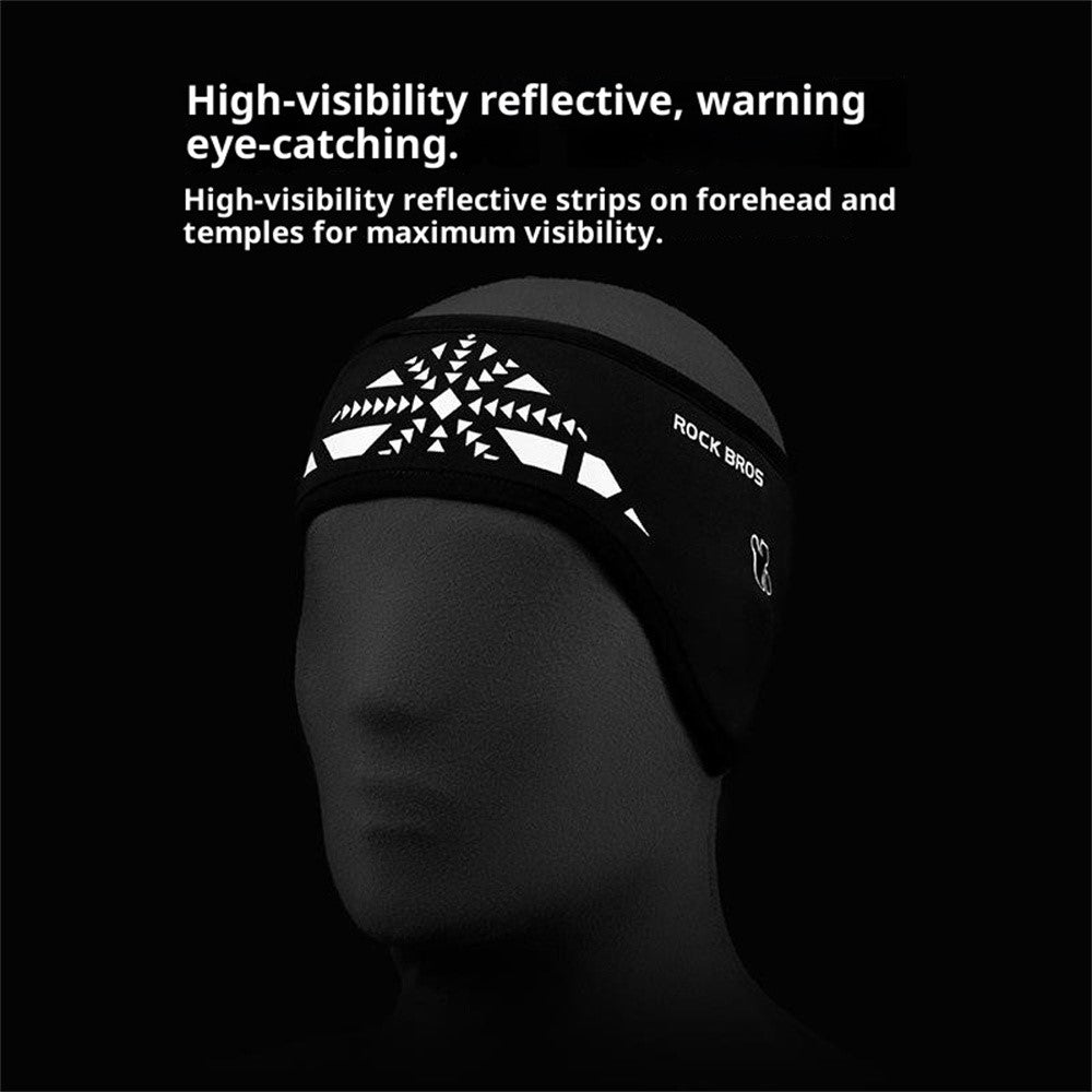 ROCKBROS Outdoor Cycling Headband Ear Warmer Winter Warm Earmuffs Headwear with Glasses Holes, 47240002001 ZHD011